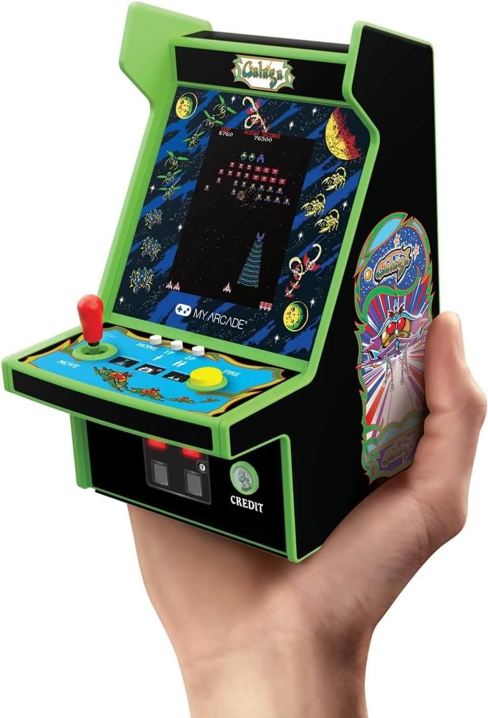 An image of a mini arcade console
